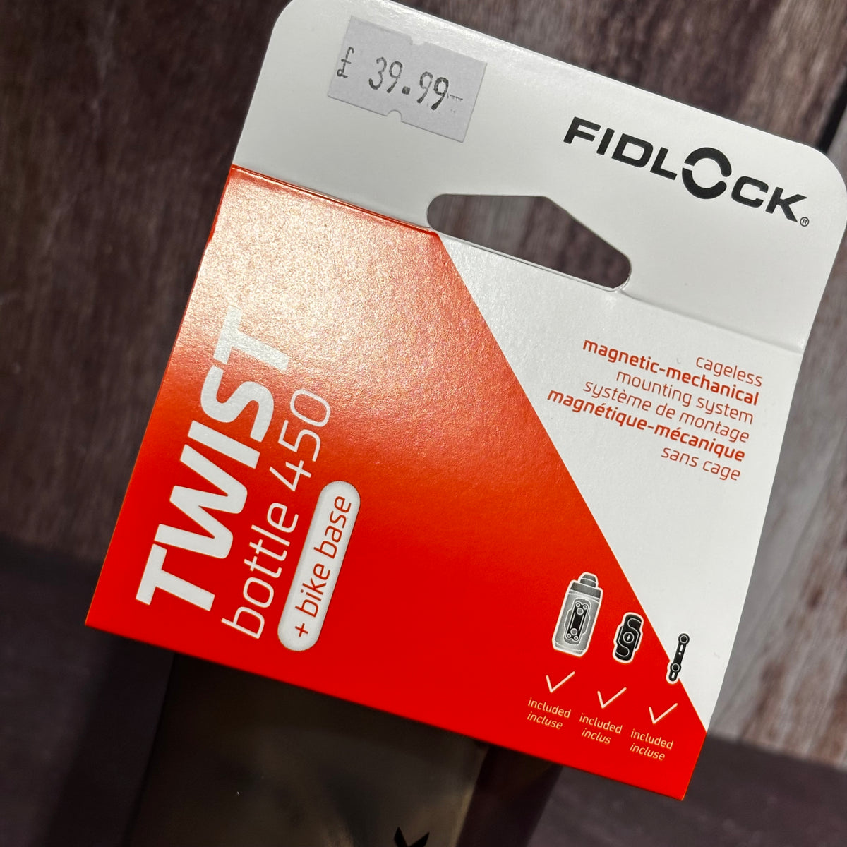 FIDLOCK - TWIST BOTTLE 450 + Bike Base